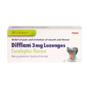 Image of Difflam 3mg Lozenges Eucalyptus Flavour