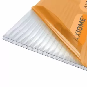 Image of Axiome Clear 4mm Twinwall Polycarbonate Roofing Sheet - 1050 x 3000mm