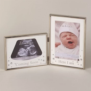 Image of Bambino Silver Effect Double Scan Frame - Here I am