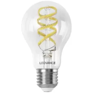Image of LEDVANCE 4058075777859 LED (monochrome) EEC F (A - G) E-27 Bulb shape 4.8 W = 40 W Warm white to cool white, RGB (Ø x H) 60 mm x 60 mm
