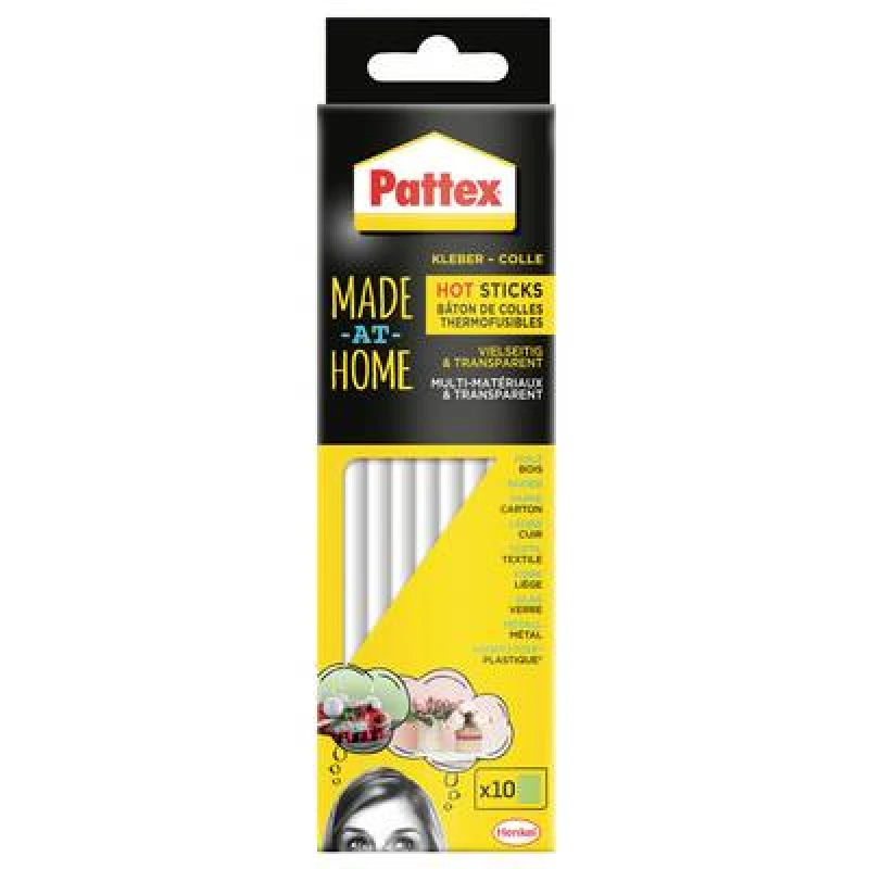 Image of Pattex Heißklebesticks transparent 10 Sticksß 20g