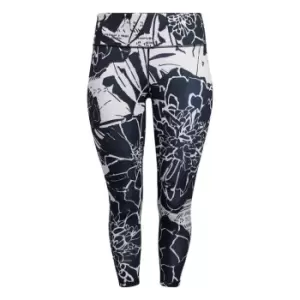 Image of adidas Optime Superher Training 7/8 Tights (Plus Size) Wo - Black