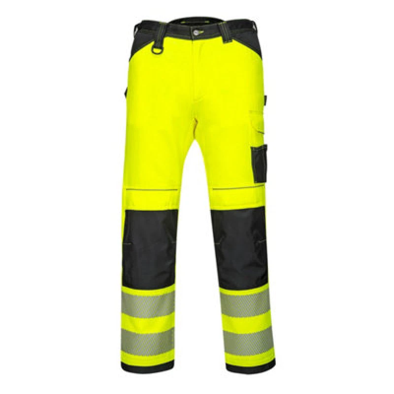 Image of Portwest PW34 Hi Vis Work Trousers PW340YBS42 Colour: Yellow / Black