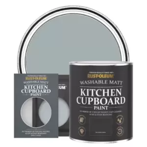 Image of Rust-Oleum Kitchen Cupboard Paint - MINERAL GREY - 750ml