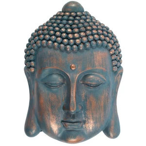 Image of Blue Buddha Head Plaque