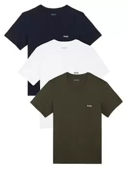 Image of BOSS Bodywear 3 Pack Crew T-Shirt - Multi, Size L, Men