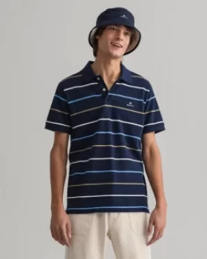 Image of GANT Breton Stripe Pique Rugger