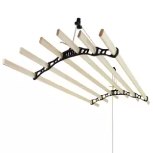 Image of Clothing Airer Ceiling Pulley - Black - 2.4M