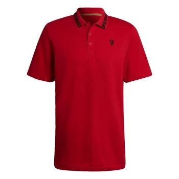 Image of adidas Manchester United Polo Shirt Mens - Red