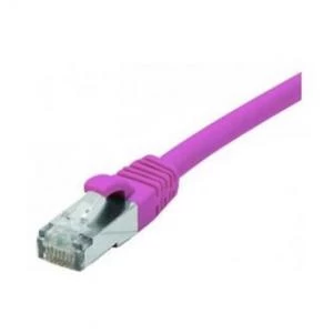 Image of Patch Cord RJ45 CAT.6 F/UTP LSZH Snagless Pink - 2m Full Copper