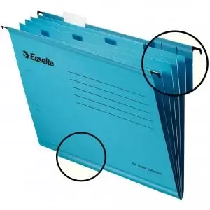 Image of Esselte Classic Reinforced Suspension File A4 - Blue Pack of 10 93133