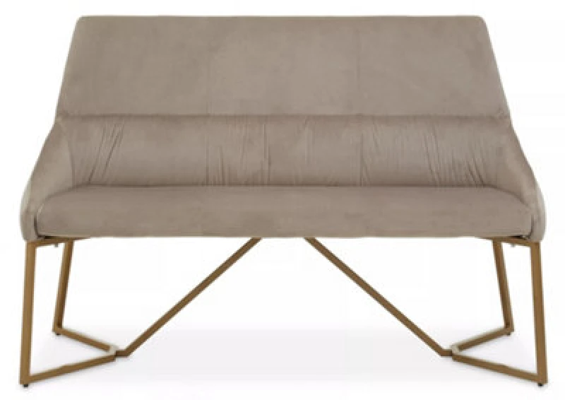 Image of Premier Housewares Interiors By Premier Grey Velvet Bench, Indoor Bench With Velvet Upholstery For Living Room With Soft Velvet Seat