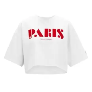 Image of Hugo Detara Crop T Shirt - White