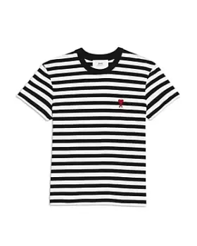 Image of Ami Adc Striped Tee