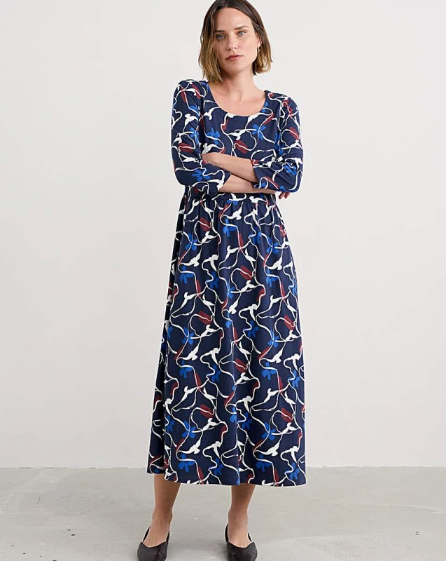 Image of Seasalt Seasalt Cornwall Emily Dress Blue Multi-Coloured - Seasalt - Size: 10 Blue Multi-Coloured Female 10 PV63802