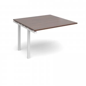 Image of Adapt II Boardroom Table Add On Unit 1200mm x 1200mm - White Frame wa