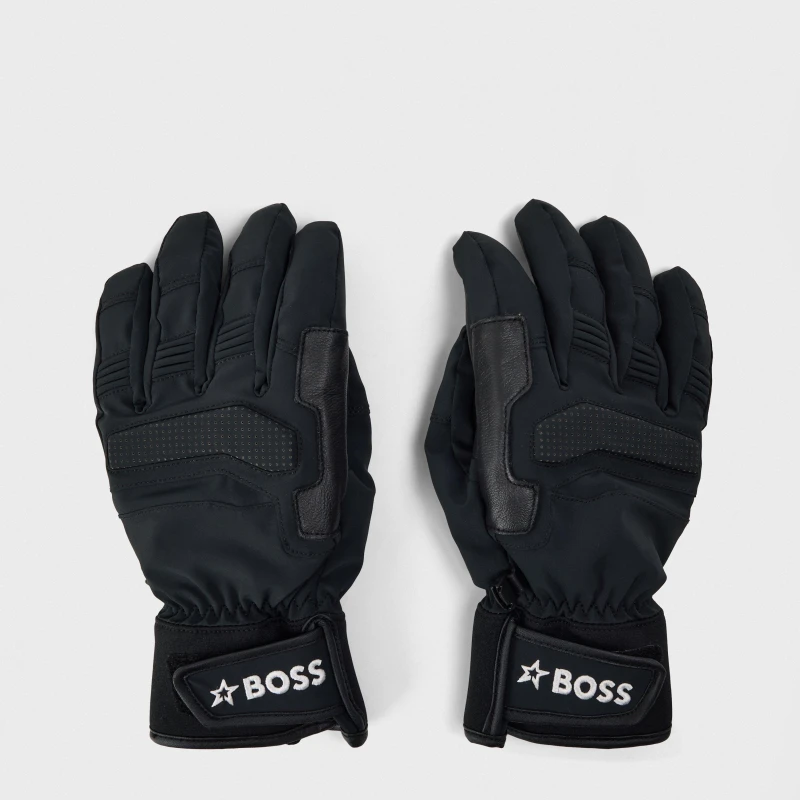 Image of Boss Mens Technical Cold Weather Ski Gloves Black male S