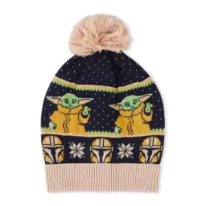 Image of Mandalorian Christmas Beanie Navy