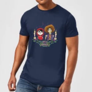 Image of Coco Miguel And Hector Mens T-Shirt - Navy - M