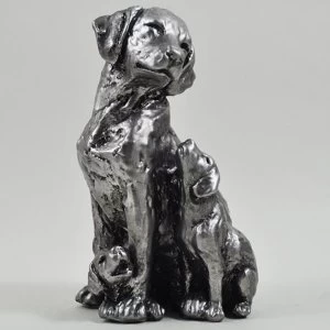 Image of Silver Dog Sculpture H14.5.5cm