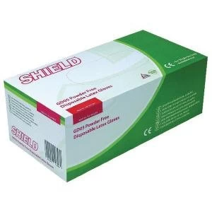 Image of Shield PF Latex Gloves Small Pack of 1000 HEA00397