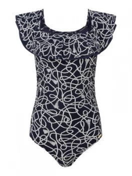 Image of Michael Kors Off shoulder swimsuit Blue