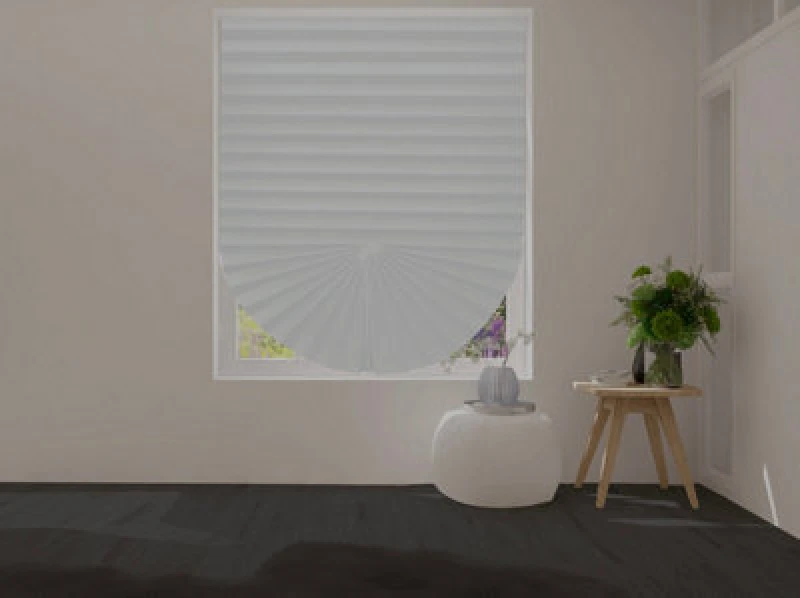 Image of Caecus Blinds Caecus Self-Adhesive Temporary Pleated Blinds (090Cmx150Cm) White (6 Pack)