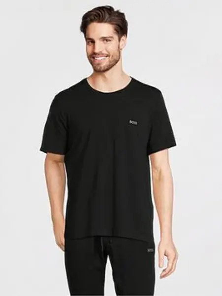 Image of BOSS Bodywear Mix & Match Long Sleeve Lounge T-Shirt, Black, Size S, Men Black VR8H8 Male S