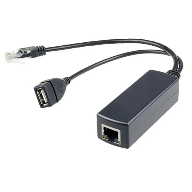 Image of FDL ACTIVE PoE SPLITTER - 48V TO 5V / 2.4A - RJ45 & USB A SOCKET