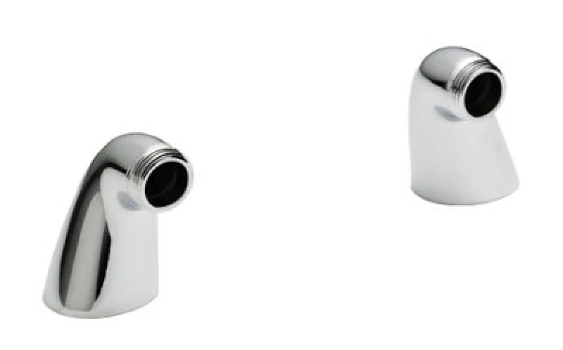 Image of Balterley Tap Accessories Short Inlet Legs Pair Chrome Silver
