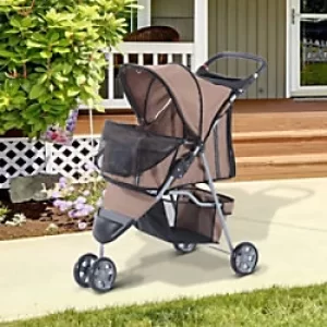 Image of PawHut Pet Stroller D00-041CF 970 x 750 x 450 mm Brown