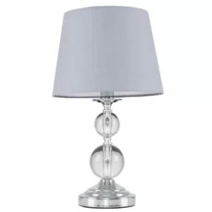 Image of Gatto Touch Table Lamp with Grey Tapered Shade