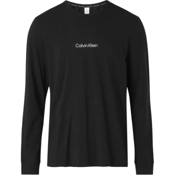 Image of Calvin Klein Long Sleeve T Shirt - Black UB1