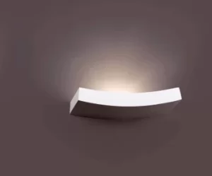 Image of Eaco 1 Light Indoor Wall Light White Plaster