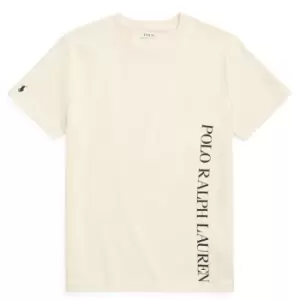 Image of Polo Ralph Lauren Logo T Shirt - Cream