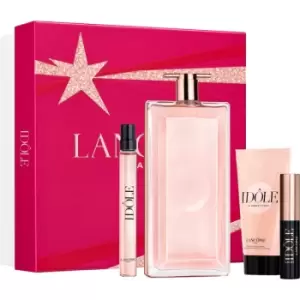 Image of Lancome Idole Gift Set 100ml Eau de Parfum + 50ml Scented Body Cream + 10ml Eau de Parfum + Mini Lash Idole Mascara