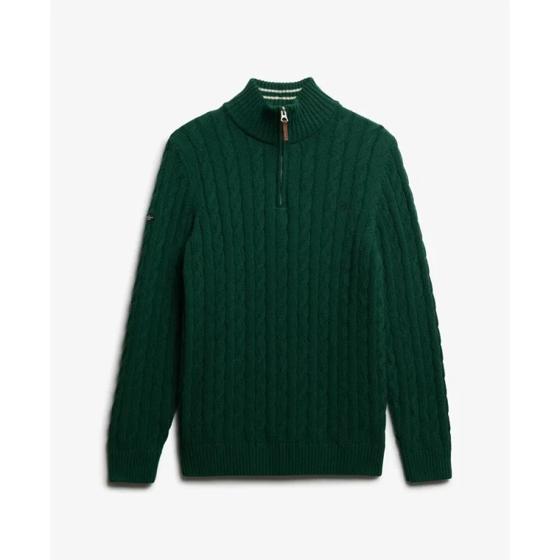 Image of Superdry Cotton jumper Superdry Cable Vert Male M