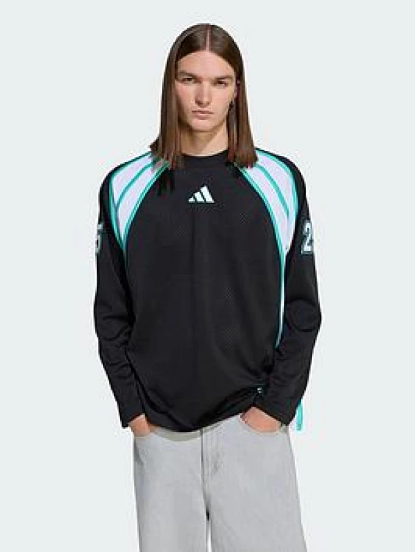Image of Adidas Mercedes AMG long sleeve shirt Petronas Formula One Team Las Vegas Noir Male M KG4788
