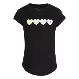 Image of Nike Sweet Hearts T Shirt Infant Girls - Black