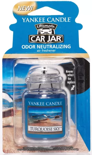 Image of Turquoise Sky (Pack Of 10) Yankee Candle Car Jar Air Freshener