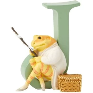 Image of Letter J Mr Jeremy Fisher Figurine