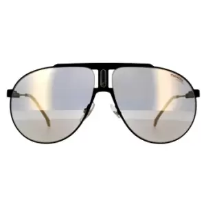 Image of Carrera Aviator Matte Black Grey Bronze Mirror Sunglasses