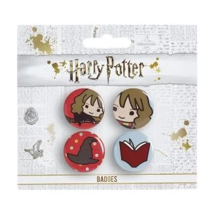 Image of Harry Potter Chibi Button Badge Set