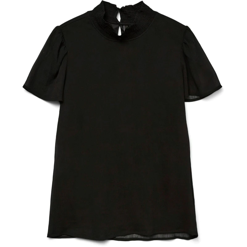 Image of Vero Moda Open Neck Blouse - Black 6