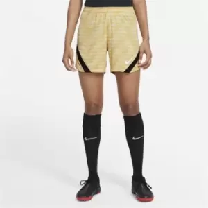 Image of Nike Dri-FIT Strike Womens Knit Soccer Shorts - Yellow