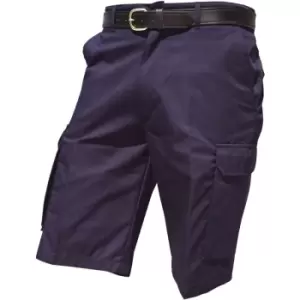 Image of Warrior Mens Cargo Work Shorts (36) (Harbour Navy) - Harbour Navy