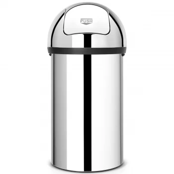 Image of Brabantia 60L Push Bin - Brilliant Steel