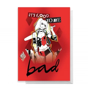 Image of Harley Quinn Greetings Card - Large Card