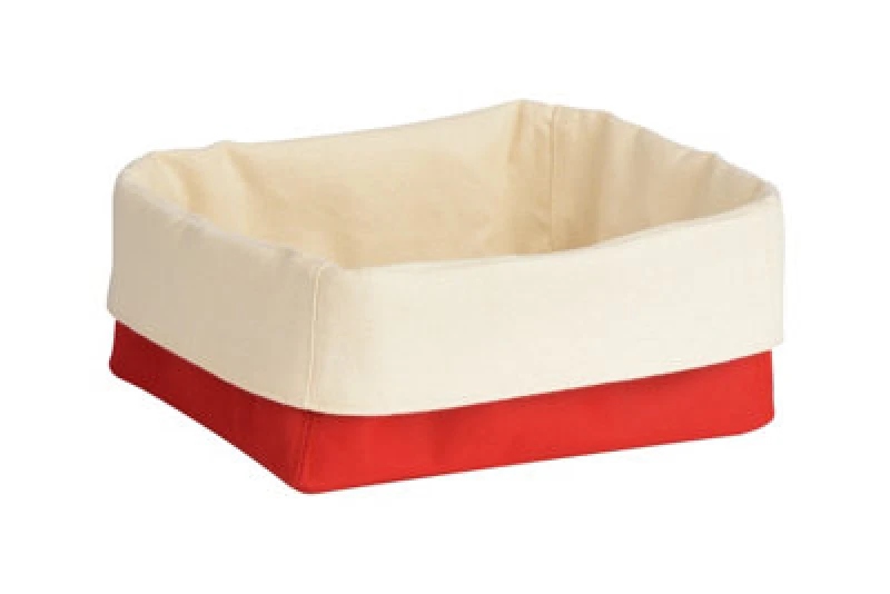 Image of Interiors by Premier Folded Design Small Bread Basket Red
