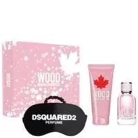 Image of DSquared2 Wood Pour Femme Gift Set 50ml Eau de Toilette + 100ml Shower Gel + Night Mask